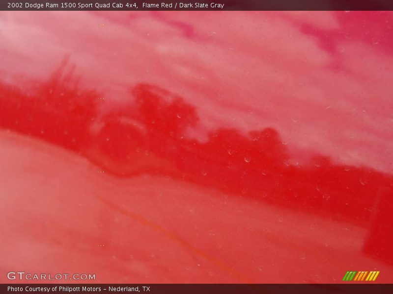 Flame Red / Dark Slate Gray 2002 Dodge Ram 1500 Sport Quad Cab 4x4