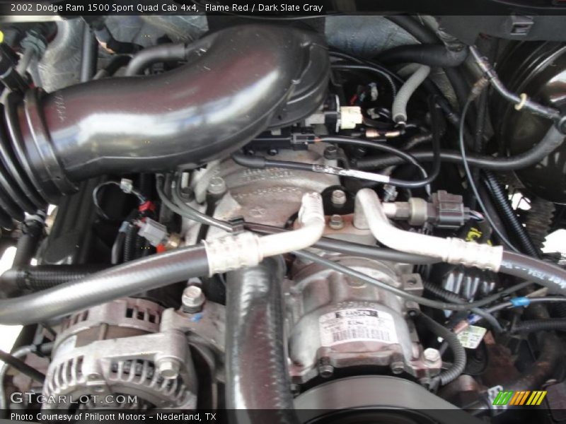 Flame Red / Dark Slate Gray 2002 Dodge Ram 1500 Sport Quad Cab 4x4