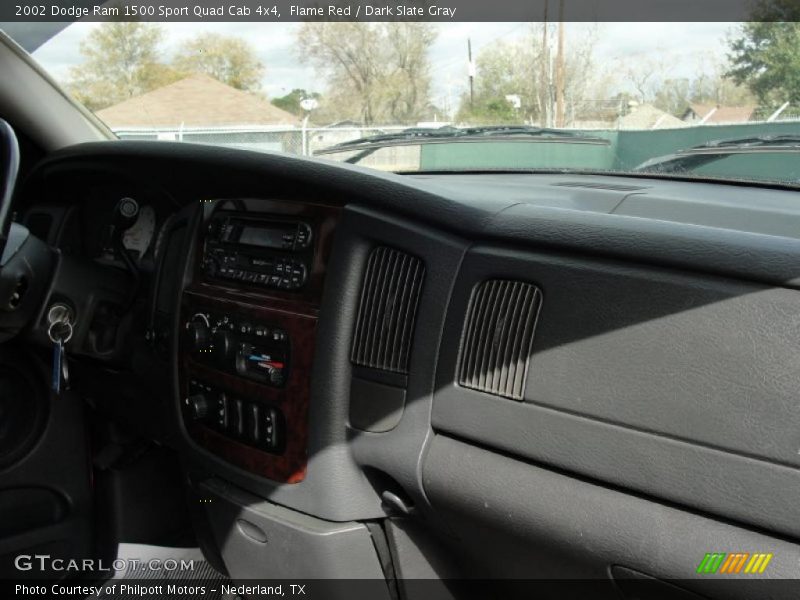 Flame Red / Dark Slate Gray 2002 Dodge Ram 1500 Sport Quad Cab 4x4