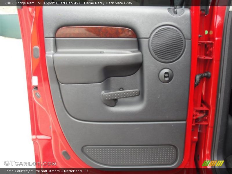 Flame Red / Dark Slate Gray 2002 Dodge Ram 1500 Sport Quad Cab 4x4