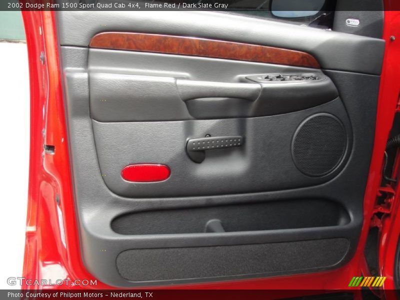 Flame Red / Dark Slate Gray 2002 Dodge Ram 1500 Sport Quad Cab 4x4