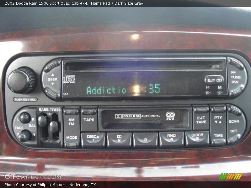 Controls of 2002 Ram 1500 Sport Quad Cab 4x4