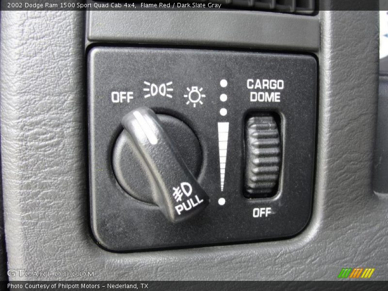 Controls of 2002 Ram 1500 Sport Quad Cab 4x4