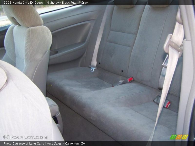 Nighthawk Black Pearl / Gray 2008 Honda Civic EX Coupe