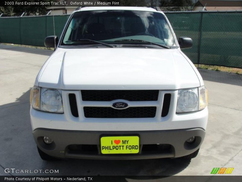 Oxford White / Medium Flint 2003 Ford Explorer Sport Trac XLT