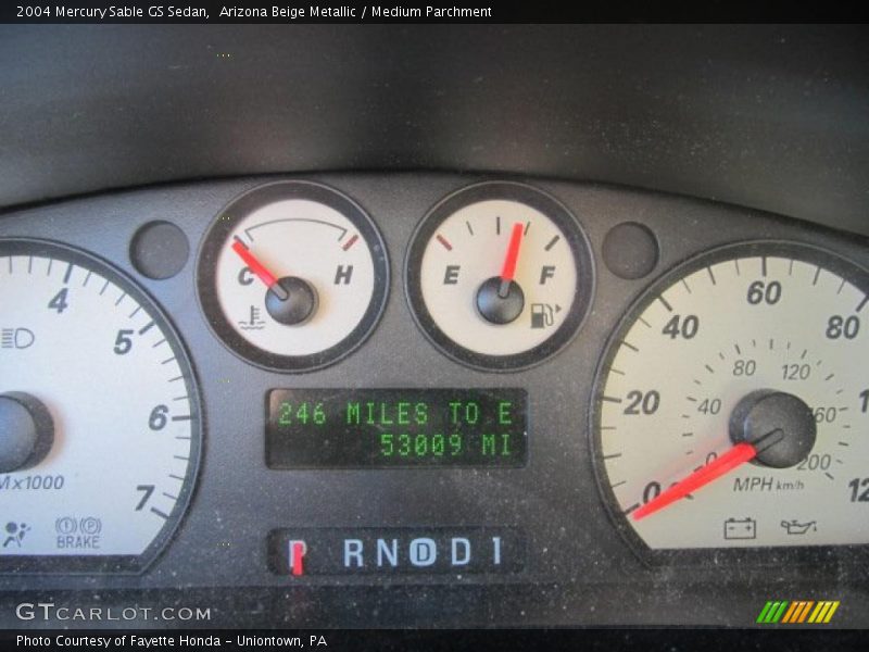 Arizona Beige Metallic / Medium Parchment 2004 Mercury Sable GS Sedan