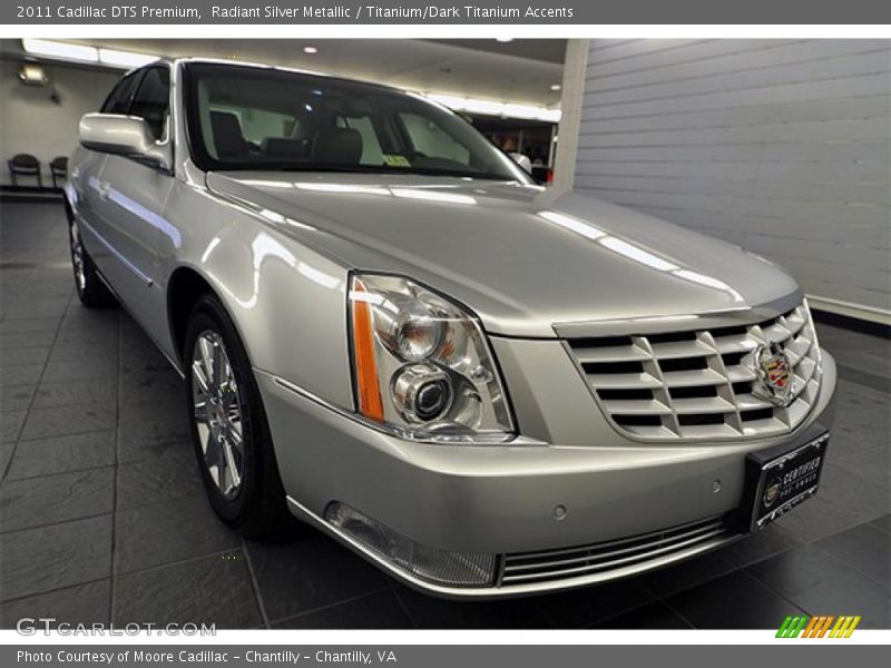 Radiant Silver Metallic / Titanium/Dark Titanium Accents 2011 Cadillac DTS Premium