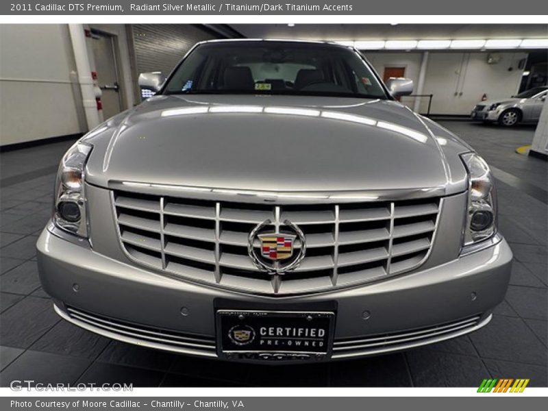Radiant Silver Metallic / Titanium/Dark Titanium Accents 2011 Cadillac DTS Premium