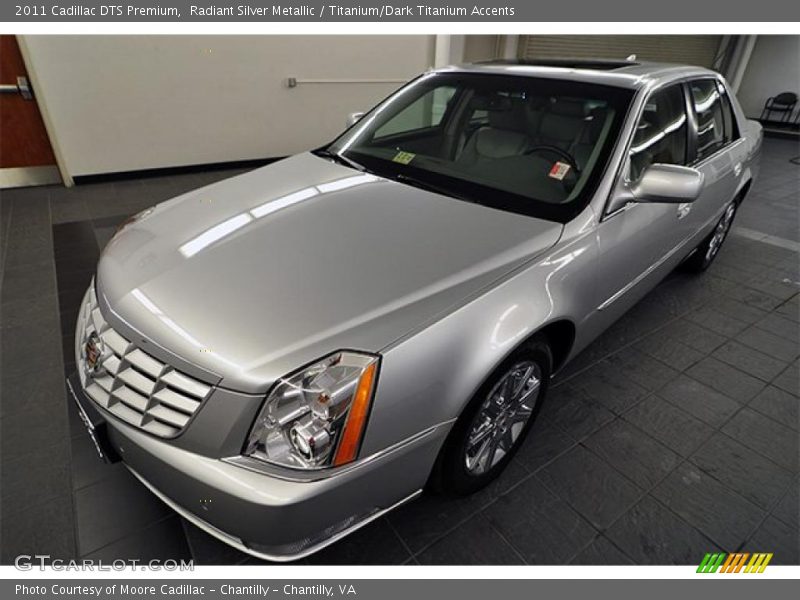 Radiant Silver Metallic / Titanium/Dark Titanium Accents 2011 Cadillac DTS Premium