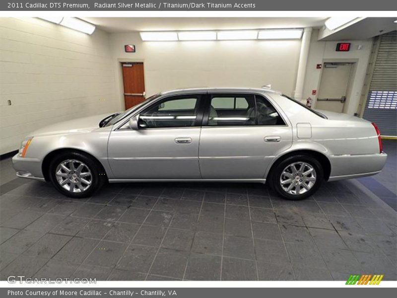 Radiant Silver Metallic / Titanium/Dark Titanium Accents 2011 Cadillac DTS Premium