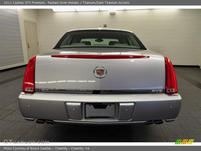 Radiant Silver Metallic / Titanium/Dark Titanium Accents 2011 Cadillac DTS Premium