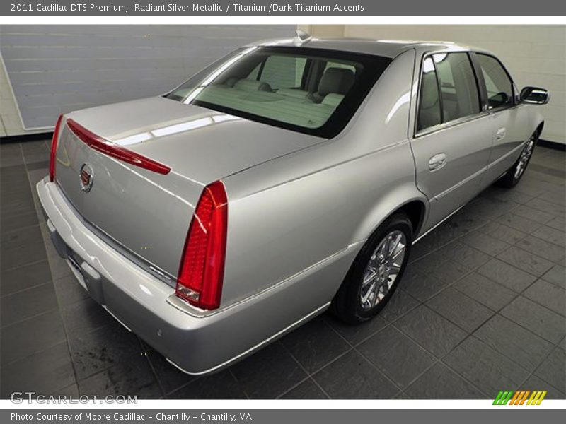 Radiant Silver Metallic / Titanium/Dark Titanium Accents 2011 Cadillac DTS Premium