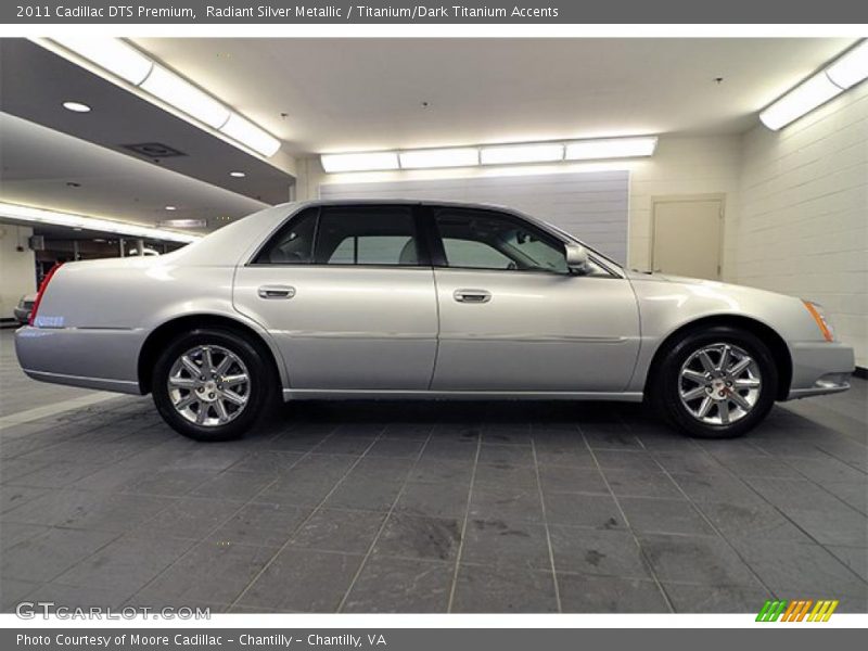 Radiant Silver Metallic / Titanium/Dark Titanium Accents 2011 Cadillac DTS Premium
