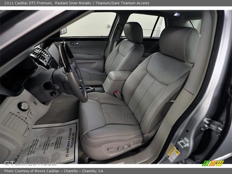 Radiant Silver Metallic / Titanium/Dark Titanium Accents 2011 Cadillac DTS Premium