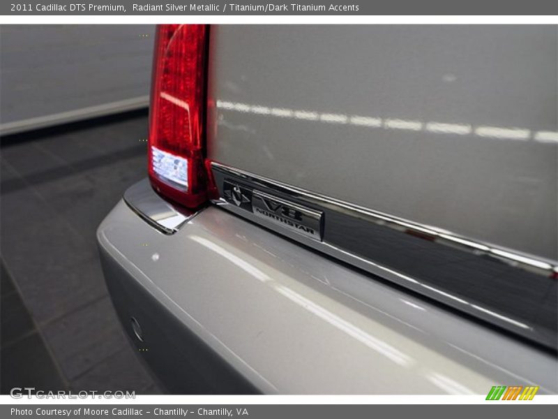 Radiant Silver Metallic / Titanium/Dark Titanium Accents 2011 Cadillac DTS Premium