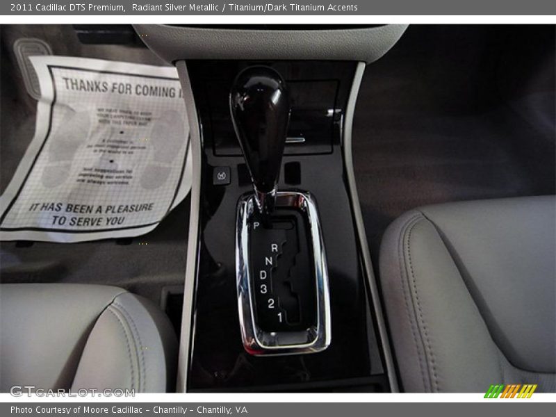 Radiant Silver Metallic / Titanium/Dark Titanium Accents 2011 Cadillac DTS Premium