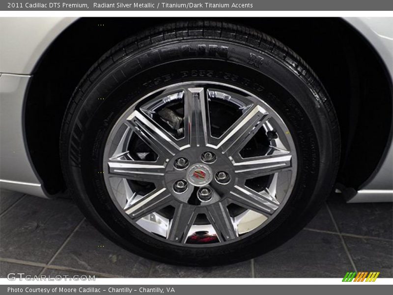 Radiant Silver Metallic / Titanium/Dark Titanium Accents 2011 Cadillac DTS Premium