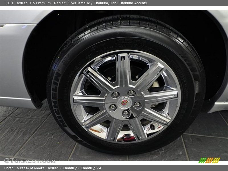 Radiant Silver Metallic / Titanium/Dark Titanium Accents 2011 Cadillac DTS Premium