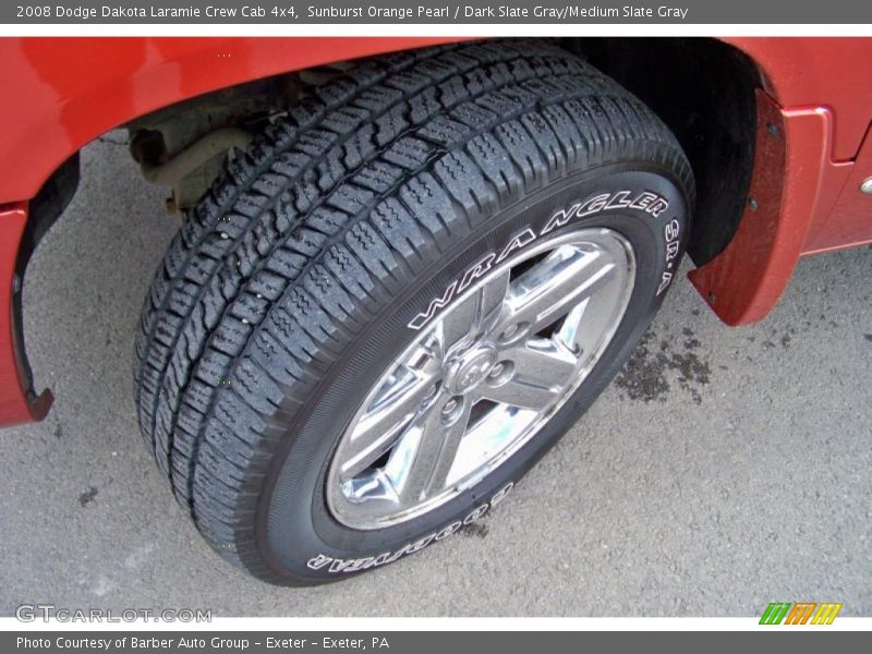 Sunburst Orange Pearl / Dark Slate Gray/Medium Slate Gray 2008 Dodge Dakota Laramie Crew Cab 4x4