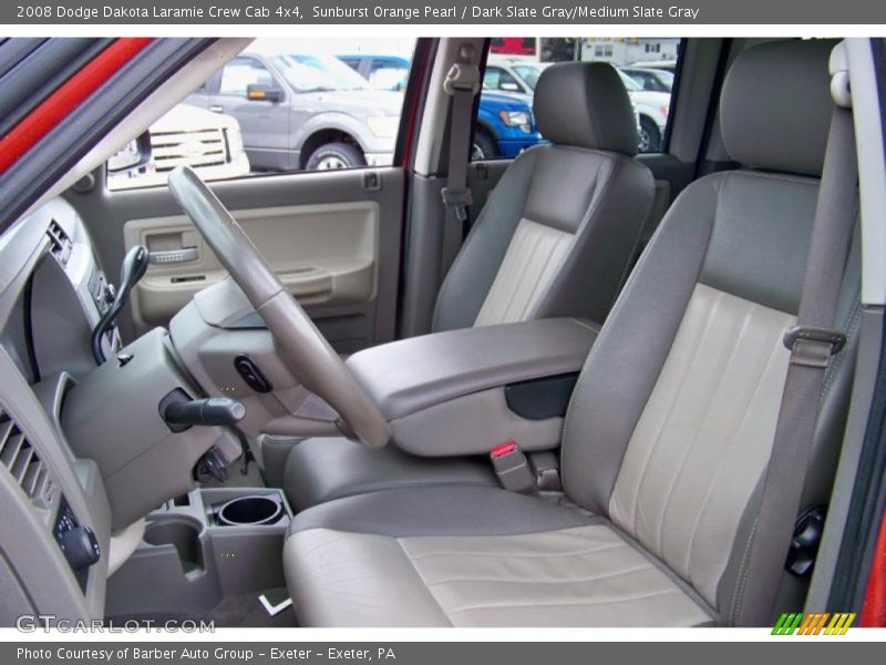 Sunburst Orange Pearl / Dark Slate Gray/Medium Slate Gray 2008 Dodge Dakota Laramie Crew Cab 4x4