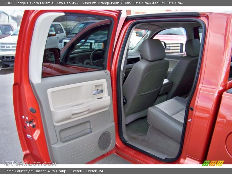 Sunburst Orange Pearl / Dark Slate Gray/Medium Slate Gray 2008 Dodge Dakota Laramie Crew Cab 4x4
