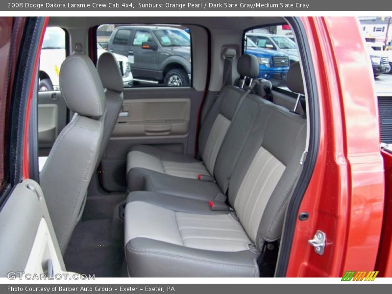 Sunburst Orange Pearl / Dark Slate Gray/Medium Slate Gray 2008 Dodge Dakota Laramie Crew Cab 4x4