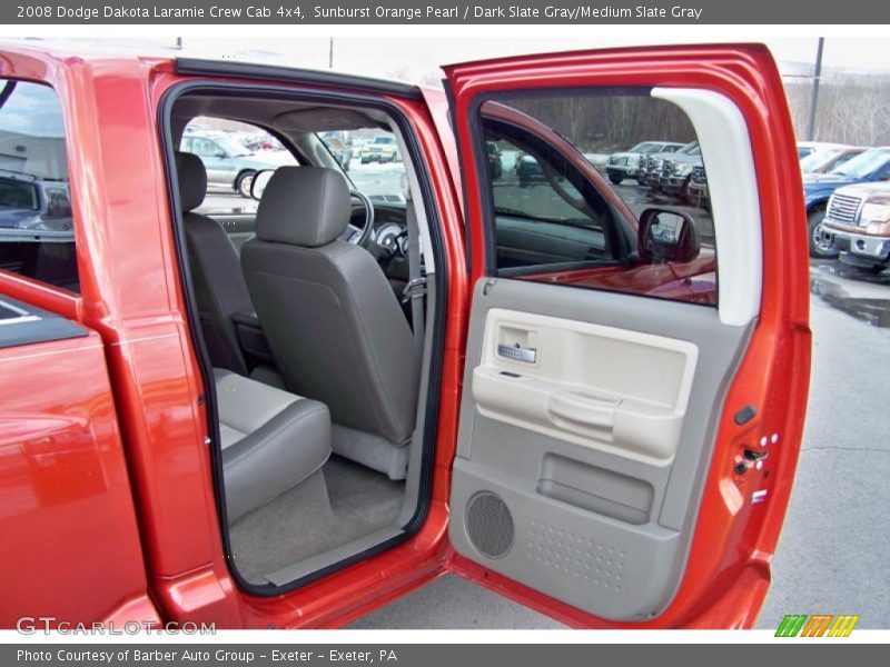 Sunburst Orange Pearl / Dark Slate Gray/Medium Slate Gray 2008 Dodge Dakota Laramie Crew Cab 4x4
