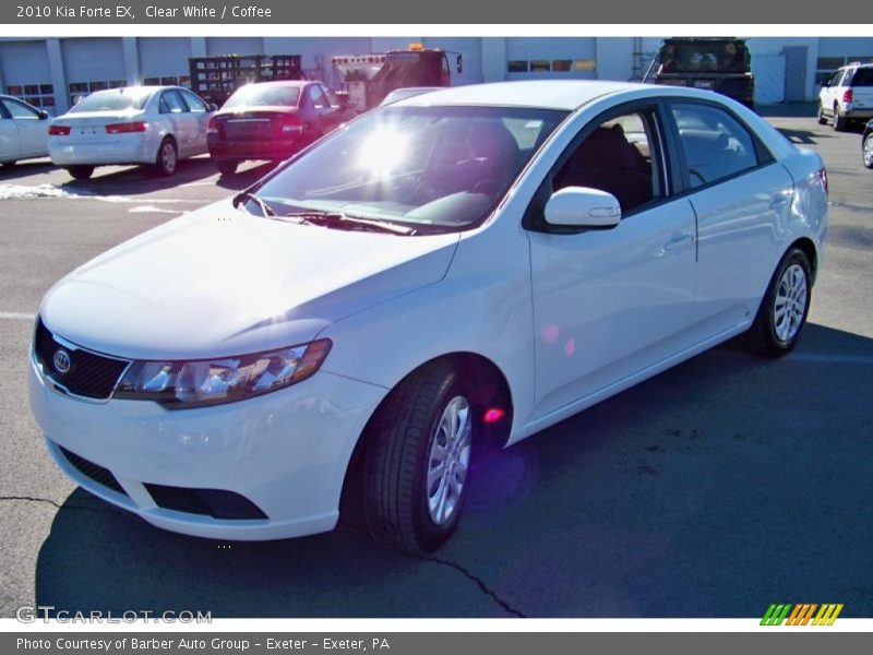 Clear White / Coffee 2010 Kia Forte EX