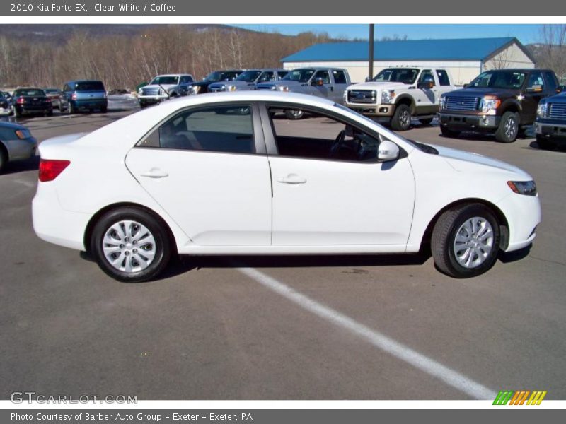 Clear White / Coffee 2010 Kia Forte EX