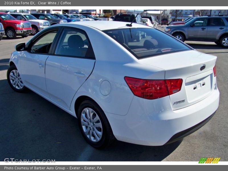 Clear White / Coffee 2010 Kia Forte EX