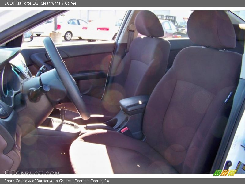 Clear White / Coffee 2010 Kia Forte EX