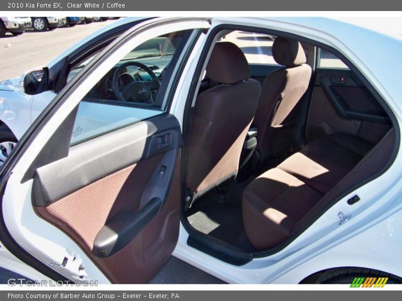Clear White / Coffee 2010 Kia Forte EX