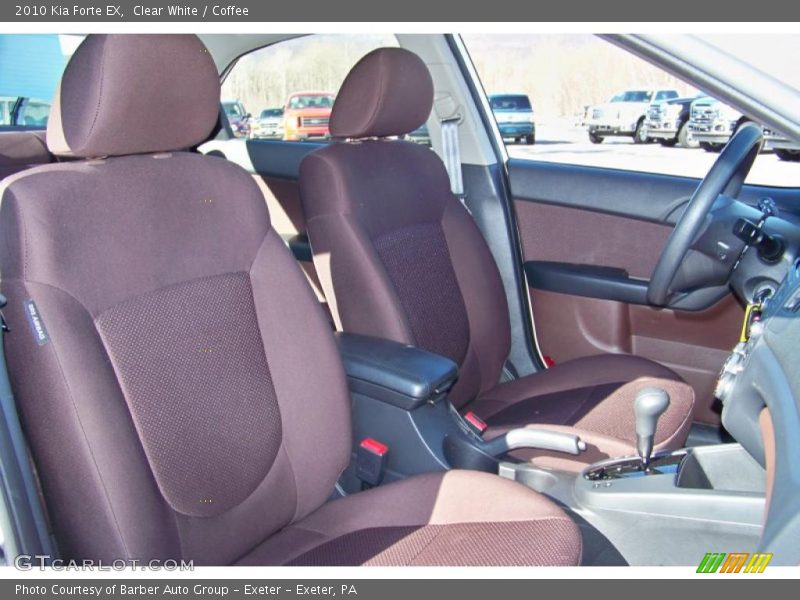 Clear White / Coffee 2010 Kia Forte EX
