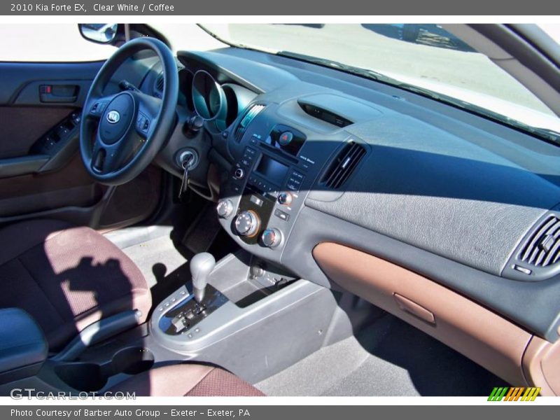 Clear White / Coffee 2010 Kia Forte EX