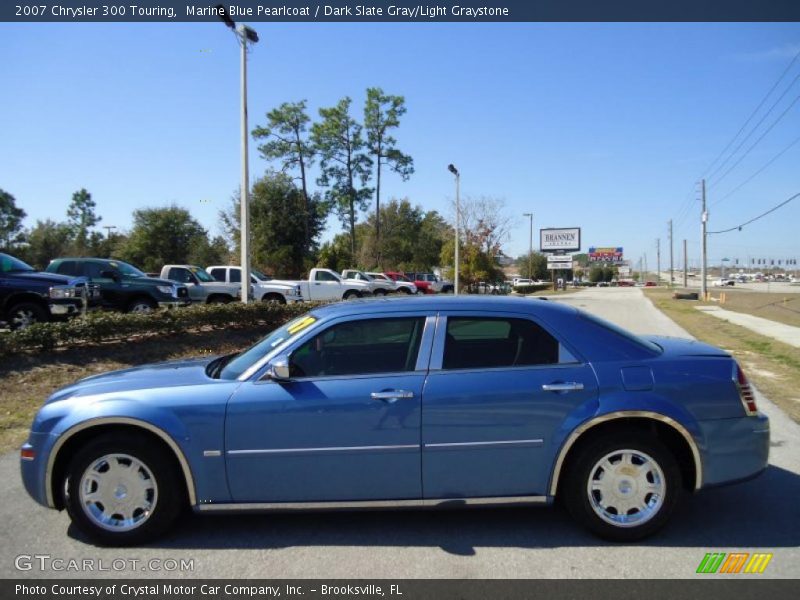 Marine Blue Pearlcoat / Dark Slate Gray/Light Graystone 2007 Chrysler 300 Touring