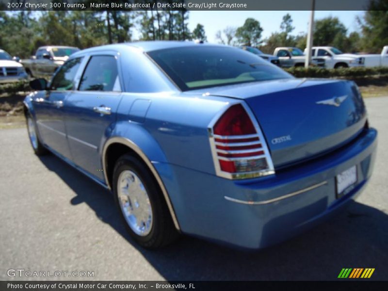 Marine Blue Pearlcoat / Dark Slate Gray/Light Graystone 2007 Chrysler 300 Touring