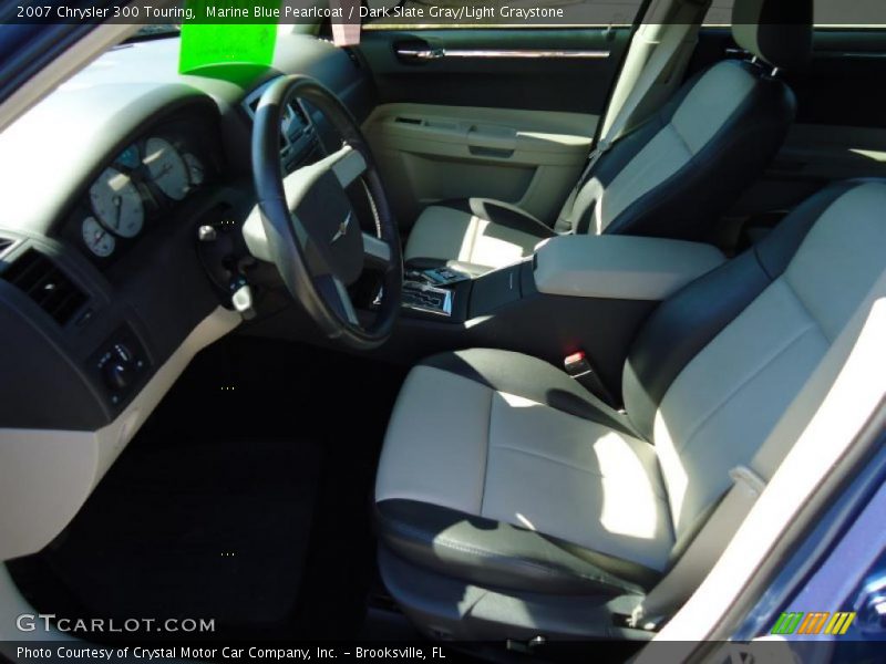 Marine Blue Pearlcoat / Dark Slate Gray/Light Graystone 2007 Chrysler 300 Touring