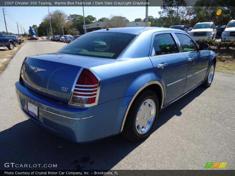 Marine Blue Pearlcoat / Dark Slate Gray/Light Graystone 2007 Chrysler 300 Touring