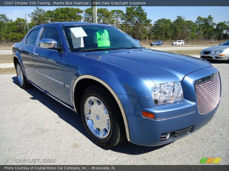 Marine Blue Pearlcoat / Dark Slate Gray/Light Graystone 2007 Chrysler 300 Touring