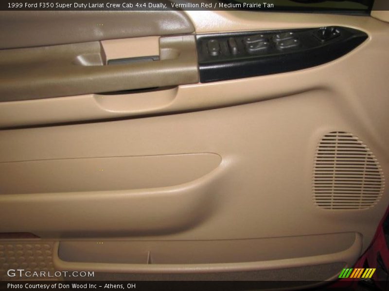 Vermillion Red / Medium Prairie Tan 1999 Ford F350 Super Duty Lariat Crew Cab 4x4 Dually