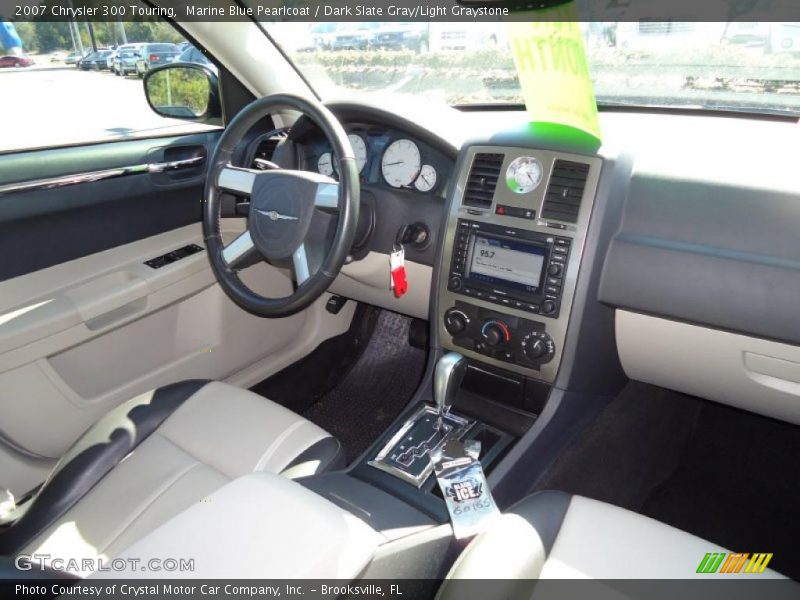 Marine Blue Pearlcoat / Dark Slate Gray/Light Graystone 2007 Chrysler 300 Touring
