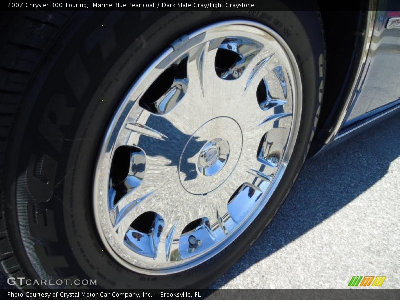 Marine Blue Pearlcoat / Dark Slate Gray/Light Graystone 2007 Chrysler 300 Touring