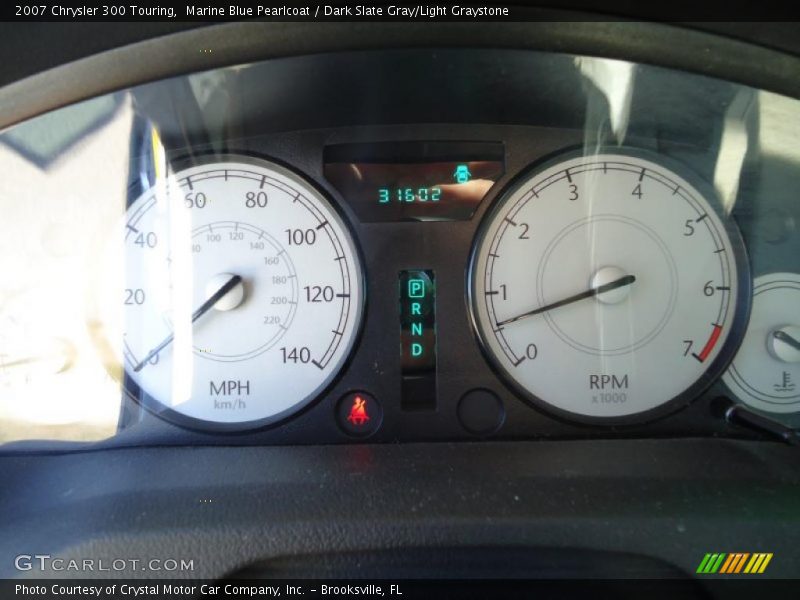 Marine Blue Pearlcoat / Dark Slate Gray/Light Graystone 2007 Chrysler 300 Touring