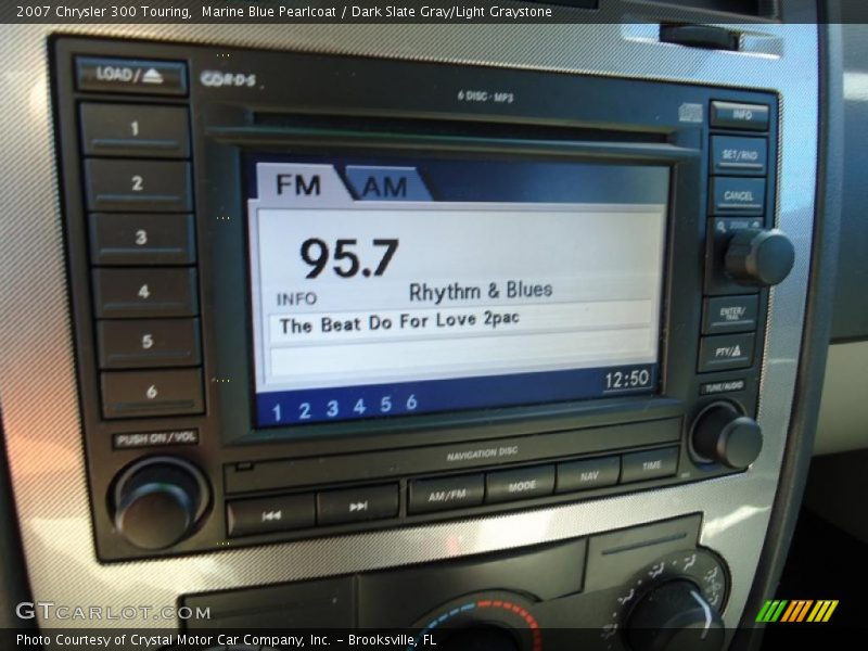 Marine Blue Pearlcoat / Dark Slate Gray/Light Graystone 2007 Chrysler 300 Touring