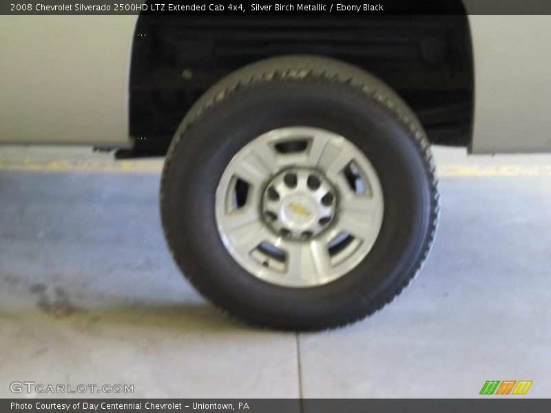 Silver Birch Metallic / Ebony Black 2008 Chevrolet Silverado 2500HD LTZ Extended Cab 4x4