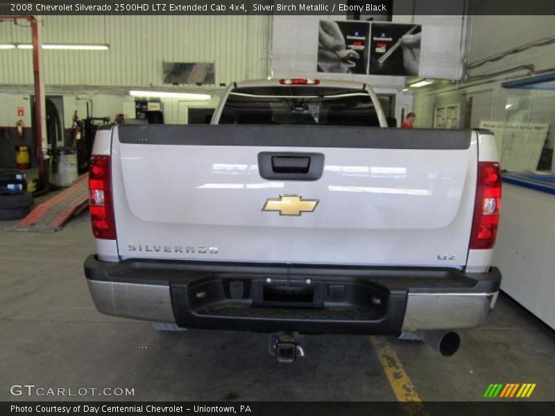 Silver Birch Metallic / Ebony Black 2008 Chevrolet Silverado 2500HD LTZ Extended Cab 4x4