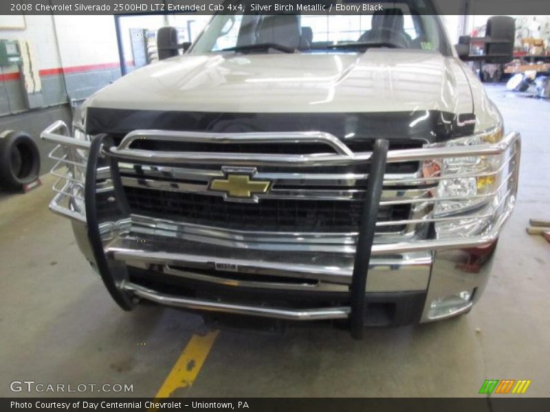 Silver Birch Metallic / Ebony Black 2008 Chevrolet Silverado 2500HD LTZ Extended Cab 4x4
