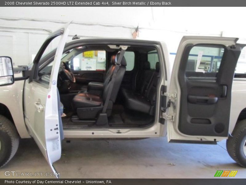 Silver Birch Metallic / Ebony Black 2008 Chevrolet Silverado 2500HD LTZ Extended Cab 4x4
