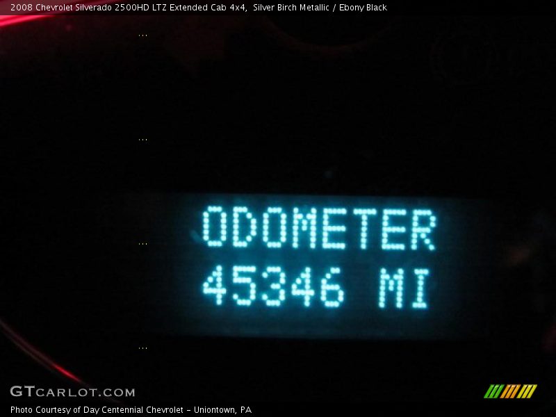 Silver Birch Metallic / Ebony Black 2008 Chevrolet Silverado 2500HD LTZ Extended Cab 4x4