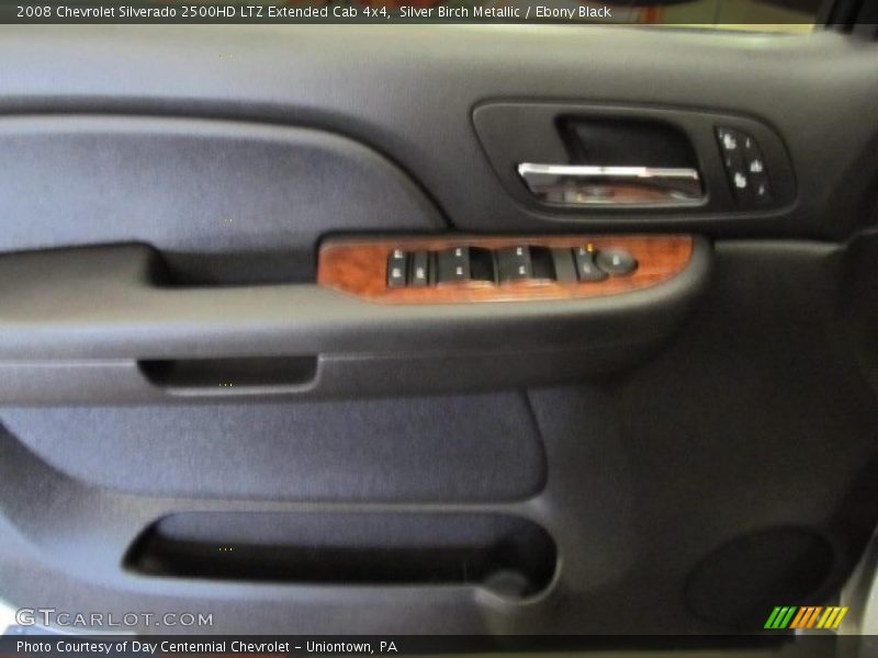 Silver Birch Metallic / Ebony Black 2008 Chevrolet Silverado 2500HD LTZ Extended Cab 4x4